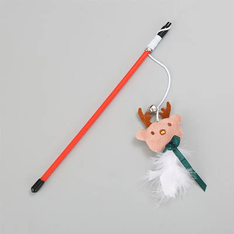 5Pcs Cat-teasing Sticks Wholesome Lovely Teasing Toy Funny Stick for Pet