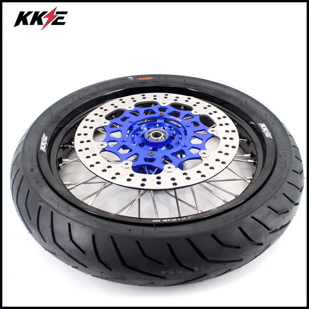 KKE 3,5/4,25 полный комплект колес CST шины для YAMAHA YZ250F 2001- YZ450F 03-19 Синий