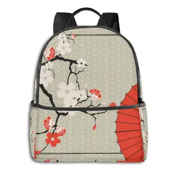 

Fashion backpack 2021 shoulder bags Japanese Umbrella And Cherry school bags for teenage girls light travel backpack