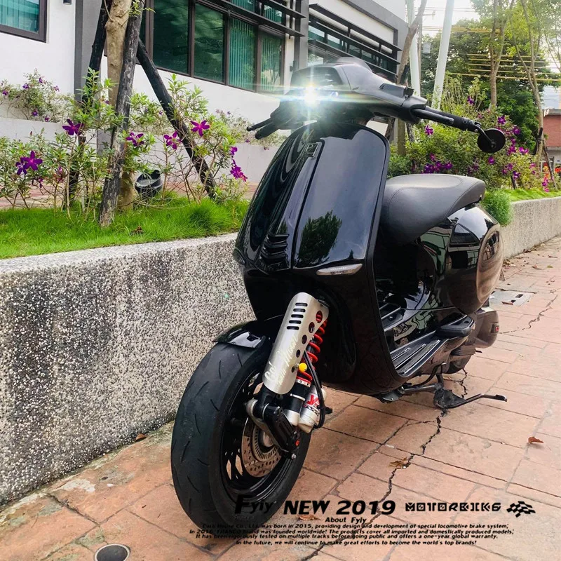 

Motorcycle fender handmade aluminum alliy front fender wheel extension fender for Vespa gts gtv Sprint spring 300, 150