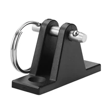 Черное нейлоновое основание шарнира для морской ЛОДКИ БИМИНИ топ с быстродействующий контакт кольцо из нержавеющей стали