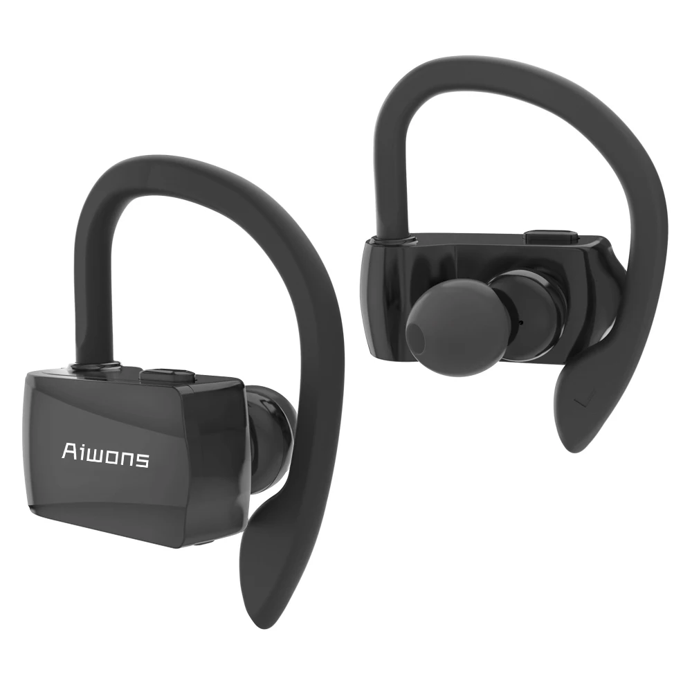 Беспроводные наушники AIWONS для бега спортивные Bluetooth-наушники с микрофоном