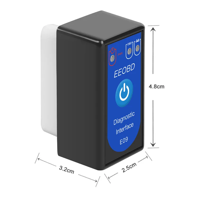 Супер Мини ELM 327 Bluetooth PIC18F25K80 Мини ELM327 OBD2 автомобильный диагностический инструмент поддержка J1850 протоколы e09