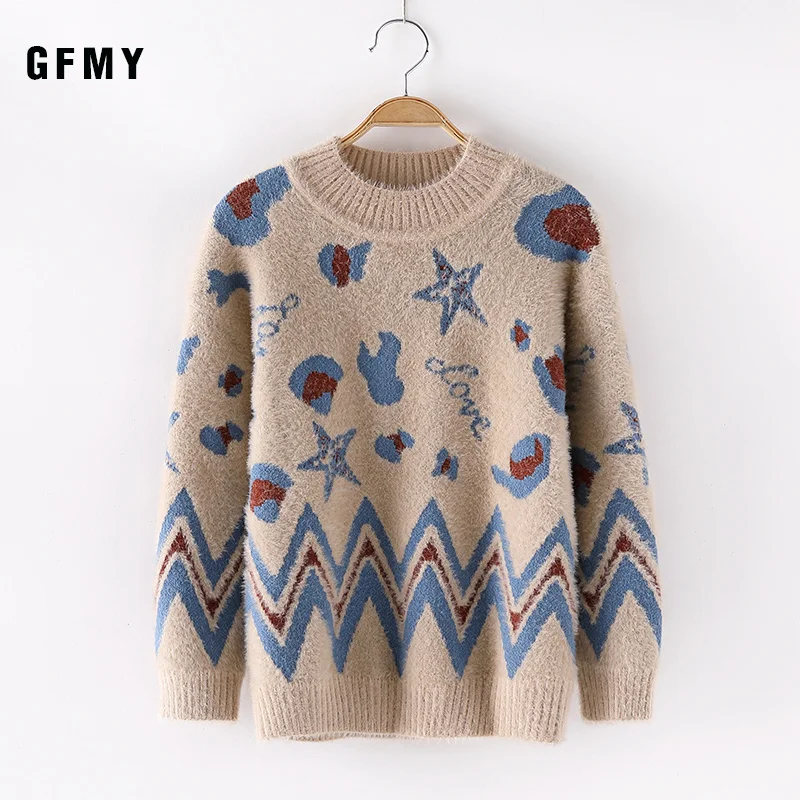 khaki GFMY/осенне-зимнее модное шерстяное пальто со звездами и круглым воротником, подходит для мальчиков и девочек, теплое пальто для малышей Детские свитера - Цвет: khaki