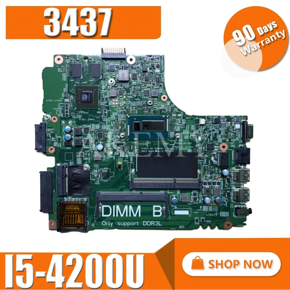 Абсолютно новая материнская плата для ноутбука For DELL Inspiron 3437 5437 I5 4200U GT720M/2G CN 0YFVC4