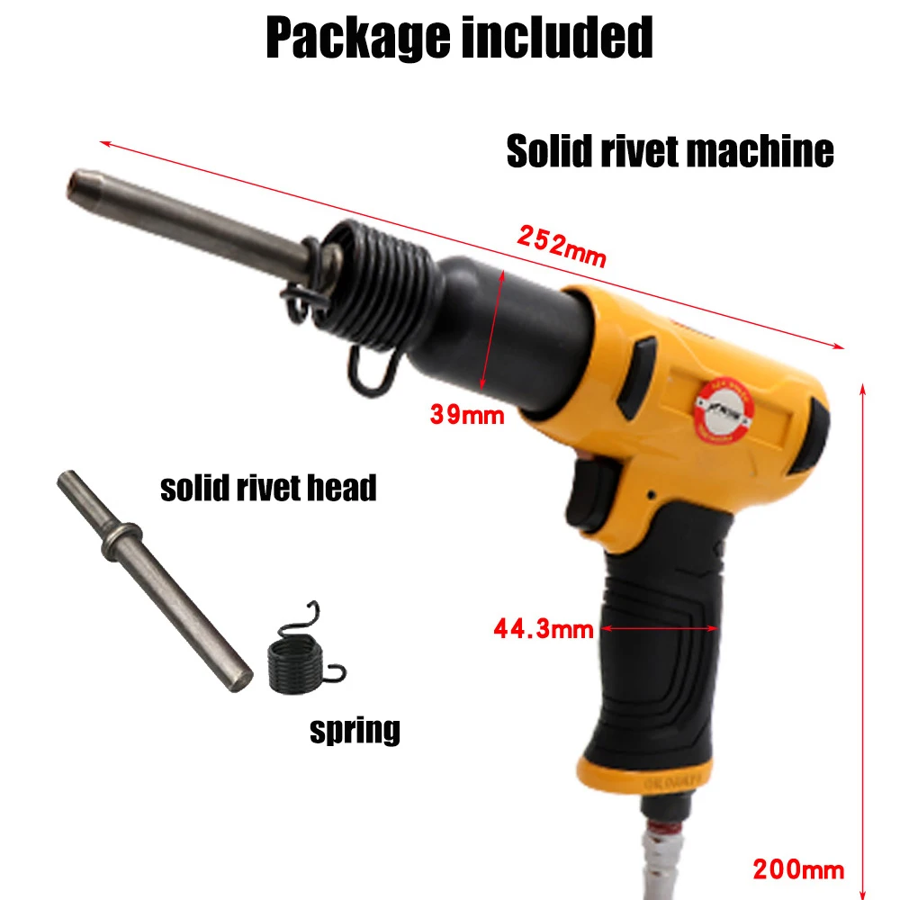 Пневматические твердые заклепки пистолет для дорожных рекламных знаков молоток для заклепок Твердые заклепки инструменты