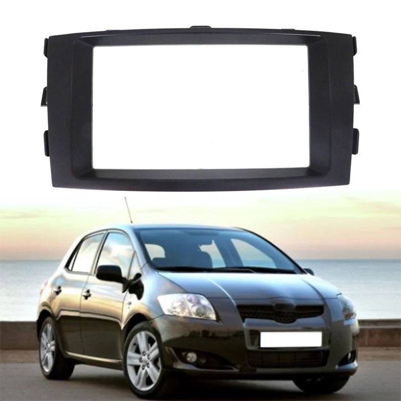 Для Toyota Auris 2006-2012 автомобиля 2Din аудио панель модификация панели DVD навигационная Панель рамка автомобиля Fascias стерео радио Панель