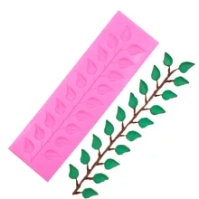 Силиконовые формы полосы Листья Лист торт украшения формы помадки для шоколада для выпечки инструмент