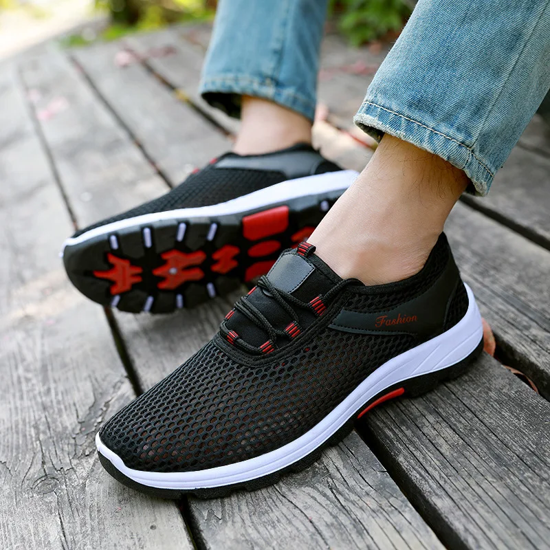 

MEN'S SHOES Summer And Autumn Punched Sheet Shoes Cloth Shoes MEN'S Casual Shoes Mountain Climbing Athletic Shoes Old Man Shoes