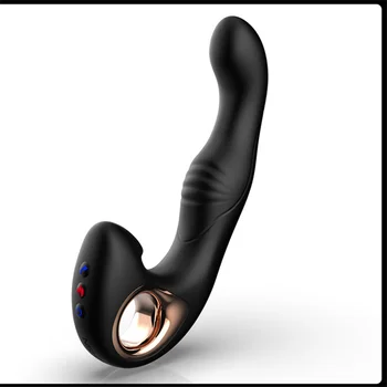 Double Heating Tickling Prostate Massager Vibrator 10 Speed Finger Massage Vibrating Butt Plug Dildo Anal Sex Toys For Men Gay 3