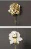 Heart-shaped Painted Single Wall Hook, Resin Rose Hanger, Gold, Home Decoration 6