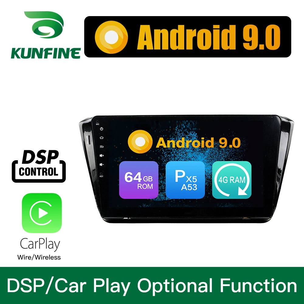 Android 9 0 Octa Core 4 Гб RAM 64 ROM автомобильный DVD GPS навигатор мультимедийный плеер стерео
