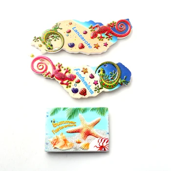 

1PC She Love Machine Printing Fuerteventura Lanzarote 3D Resin Fridge Magnet Refrigerator Tourism Souvenir Collectibles Gift