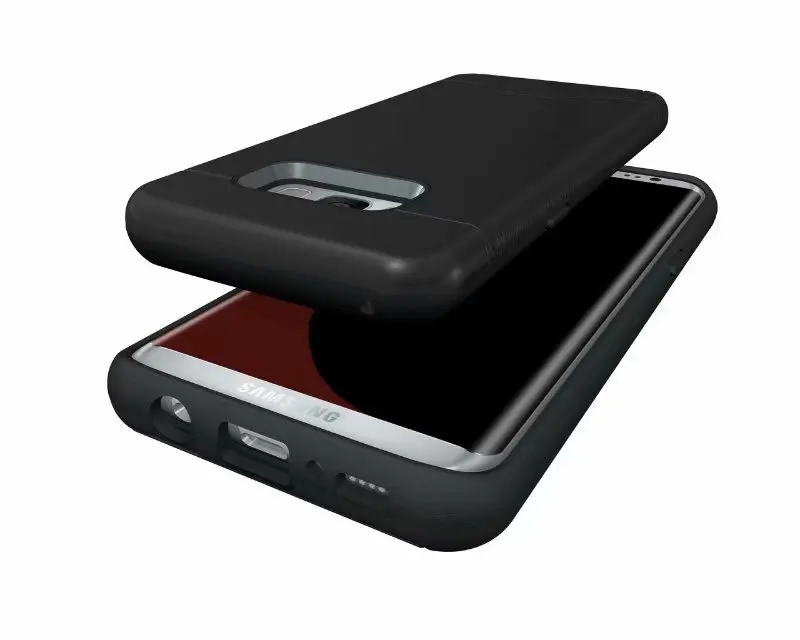 Для samsung Galaxy S7 S7 Edge S8 S8+ S9 S10 Note10 Plus Матовый держатель для карт противоударный чехол с кронштейном Полный защитный чехол