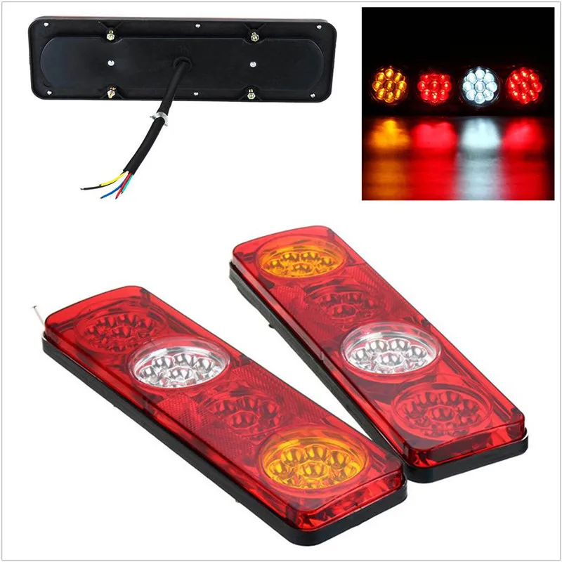 

2PC 36LED Waterproof Car Rear Tail Lights Brake Stop Light Turn Signal Light Revese Lamp Trailer Caravan Truck Lorry 24 v Truck