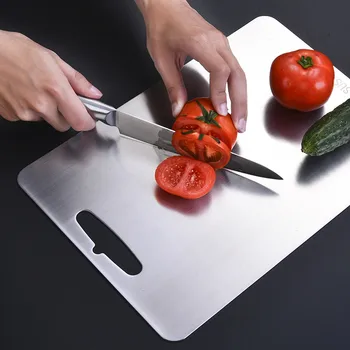 

304 Stainless Steel Chopping Block Vegetable Fruits Meats Bread Cutting Board Anti-mildew Non-slip Kitchen Chopping Blocks Tools