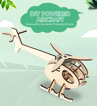 

Mini Model Early Learning Toys Science Experiment DIY Mini Solar Plane Assembled Toy Handmade Interesting Invention xmas gifts