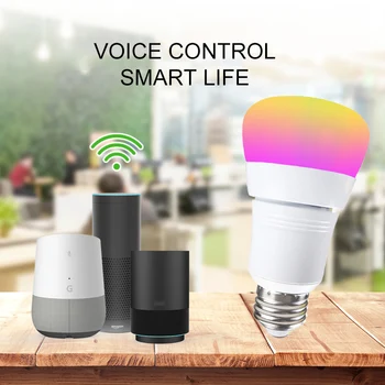 

Remote Control Led Bulb Dimmable RGB WiFi Smart Light Bulb Wake Up Lights Lamp Voice Control WorkWith Alexa Google Home For Tuya