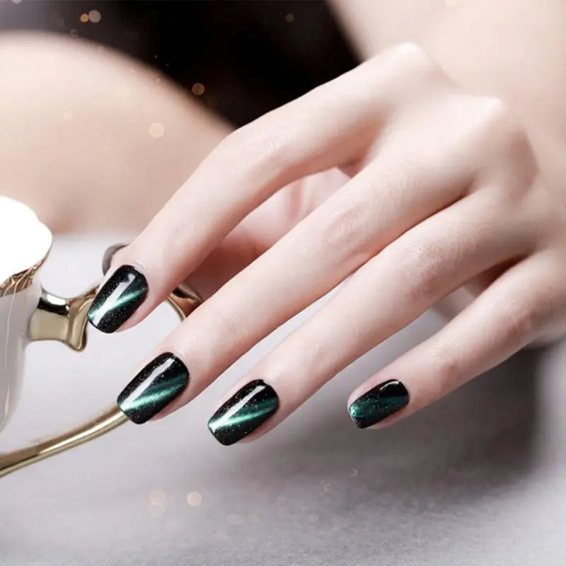 8pcs UV Nail Gel Polish Set Soak Off Magnetic Nails Art DIY Stick Manicure Tools