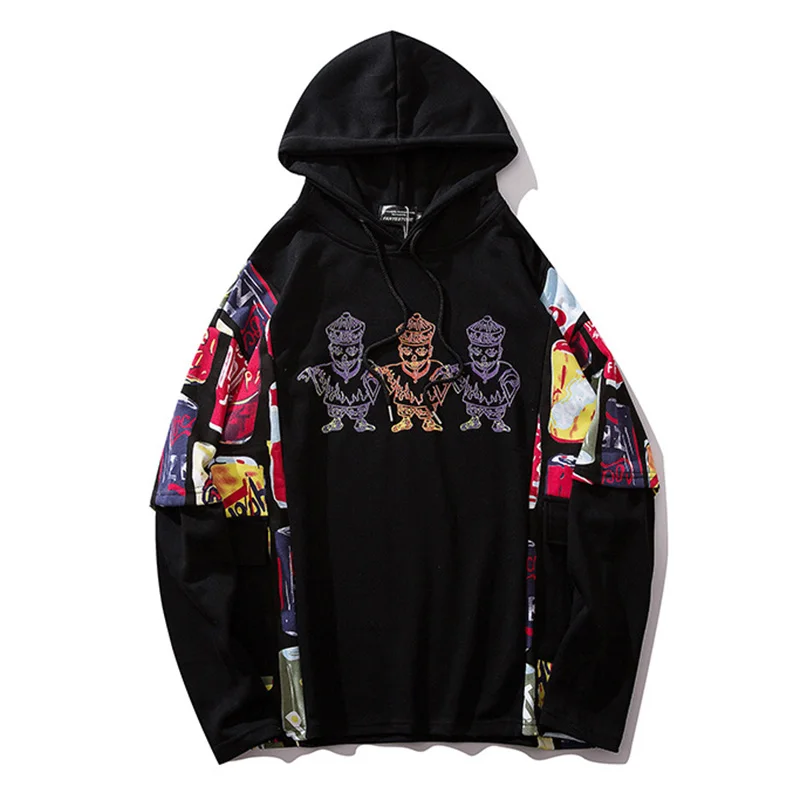 April MOMO, модные уличные черные толстовки в стиле хип-хоп, Swag Tyga Sudadera Hombre, Осень-зима, большие размеры, толстовки, свитшоты