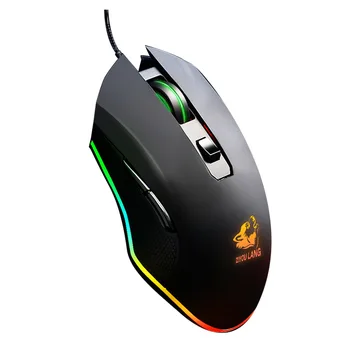 

1pc Pro Wired Gaming Mouse 3200DPI RGB LED Lighting 6 Buttons USB Game Mice For PC For Laptop Computer Gamers Mause