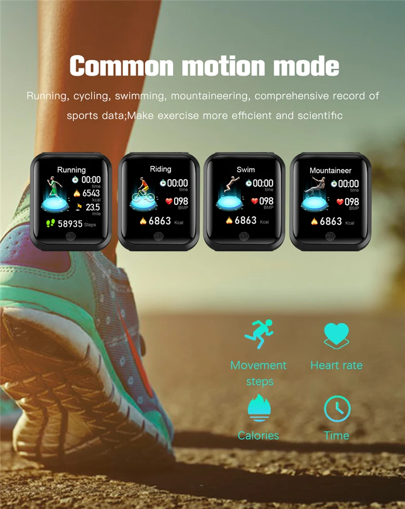 Monitor de Temperatura Pulseira Inteligente Polegada Esportes Relógio Freqüência Cardíaca Pressão Arterial Monitor Sono Pedômetro Despertador F29 1.3 11 F29 pulseira inteligente monitor de temperatura 1.3