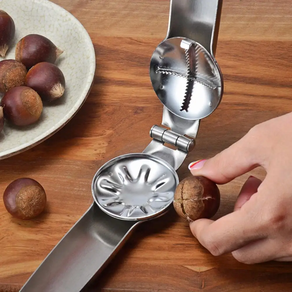 

Portable Nut Cracker Stainless Steel Walnut Chestnut Cracker Sheller Pliers Metal Nut Opener NutCracker Cutter Fruit Tools