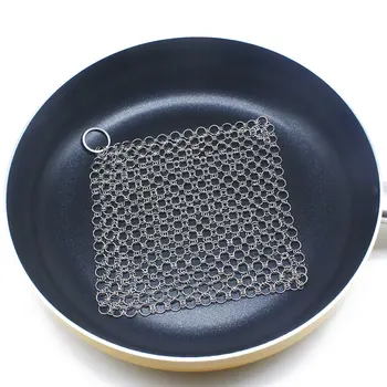 

1pcsWire Brush Pan Cloth Kitchenware Cleaning Ball Stainless Steel Kitchen Home Pan Brush Washing Pot Net Cleaning Tool Scrubber