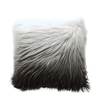 

Plush Pillowcase Soft Wool Long Furry Sofa Cushion Cover 50*50cm Pillow Pink Cover for Sofa Home Decor Wool Cushions Washable