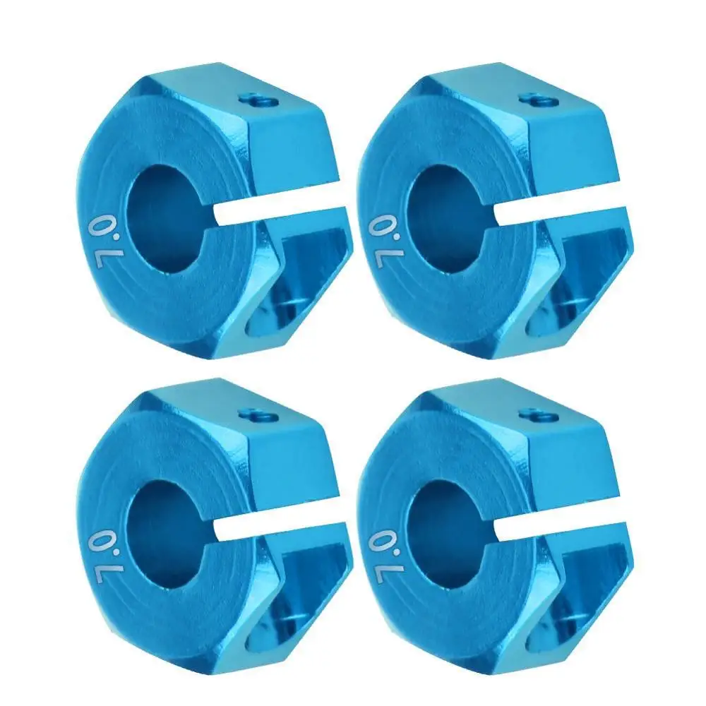 12 мм Универсальный колеса с шестигранной концентратор usb адаптер для безколлекторная электрическая модель Сакура 1/10 Масштаб RC спортивный автомобиль внедорожник bigfoot автомобиля 5 6 7 мм колеса с шестигранной головкой адаптер - Color: 7mm