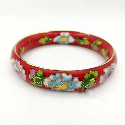 Пекин Cloisonne крафтовый браслет подарки богатый цветок модный браслет