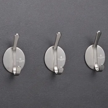 

4pcs Oval Punch-Free Hooks Bath Kitchen Garage Self-Adhesive Wall Mount Coat Hanging Rack Clothes Hanger