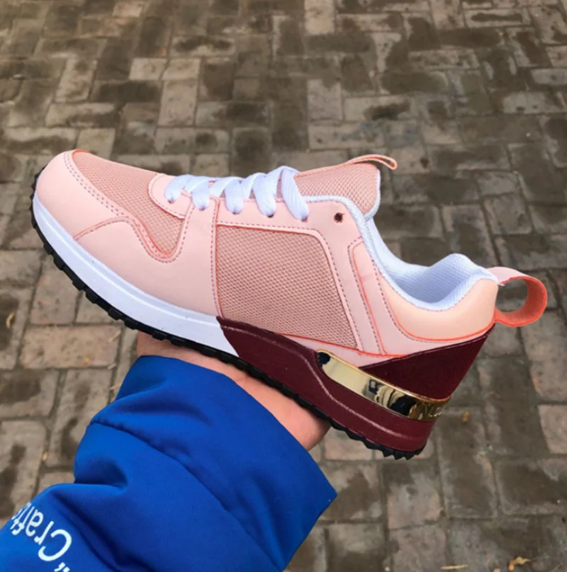 Large Size Womens Shoes Platform Sneakers 2020 New Breathable Luxury Brand Designer Casual Sports Shoes Woman Drop Shipping