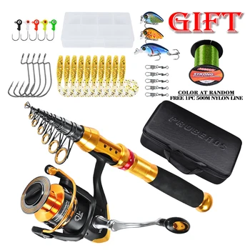 

Fishing Rod + Fishing Wheel + Nylon Line + Fishing Bag + Bait Accessory Box Kit High Quality Practical And Durable