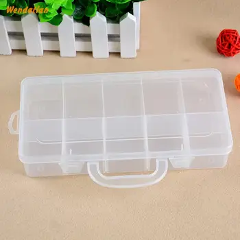 

Home Storage Boxes 8 Grid Transparent Pp Plastic Suitcase Electronics Components Beads Sorting Storage Portable Box 5pcs/lot