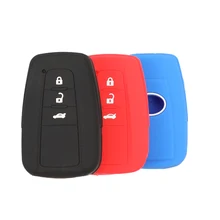 Jingyuqin 3 кнопки силиконовый пульт дистанционного ключа автомобиля чехол протектор для Toyota Camry Aygo RAV4 Corolla CHR/C-HR Prius