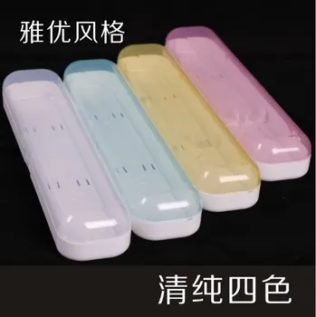 

1209 1pc 2 slots Portable Toothbrushes Cover Holder Toothbrush Case Protective Caps