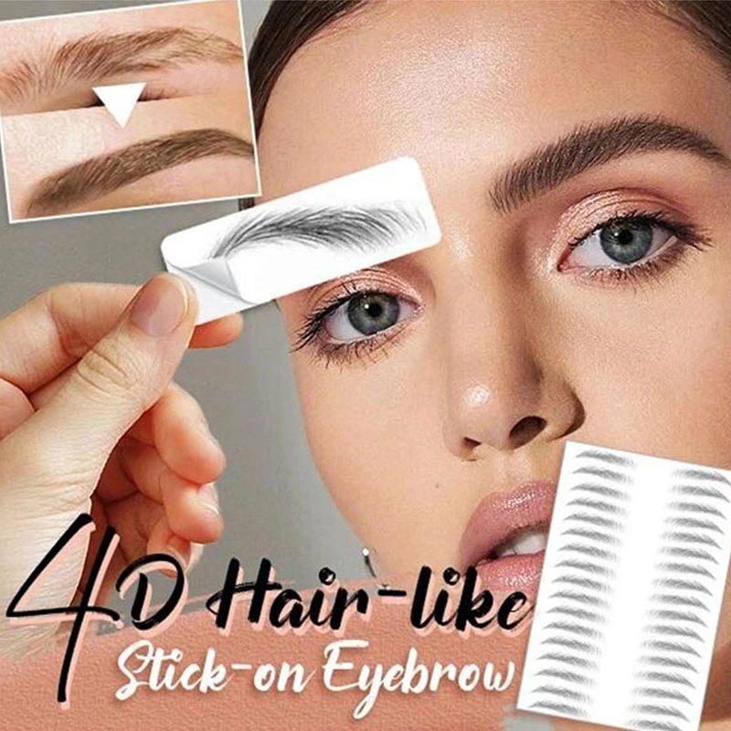 Magic 4D Haar Achtige Wenkbrauw Tattoo Sticker Valse Wenkbrauwen 7 Dag Langdurige Super Waterproof Make Up Eye Brow Stickers cosmetica|Wenkbrauwversterkers| - AliExpress