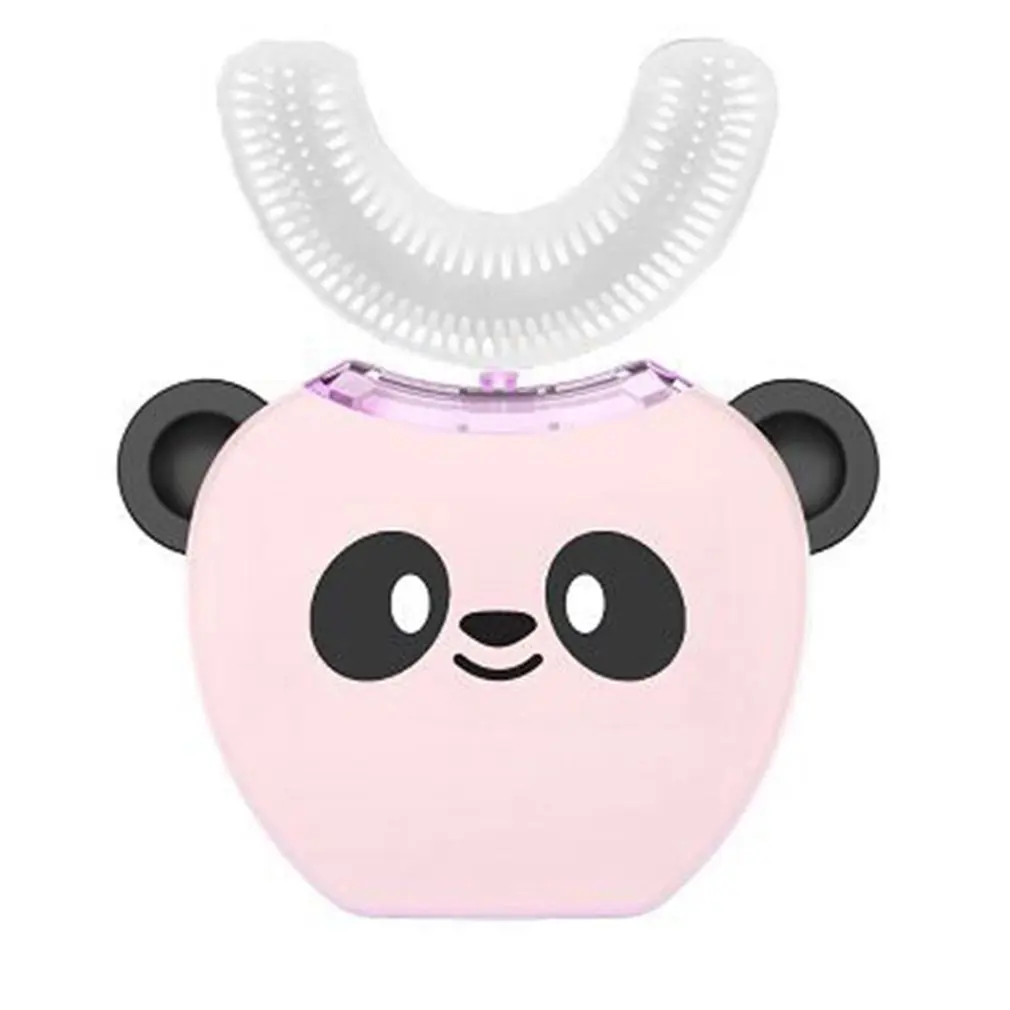 

360 Degrees Lips Care Kids Automatic Sonic Electric Toothbrush U Shaped Head with Music for Children USB Charging Tooth Whiten