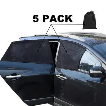 

5 Pcs/Set Summer Car Window Sunshades Car Curtains Sun UV Visor Protection Mesh Cover Sun Shade Anti-mosquito Anti-dust