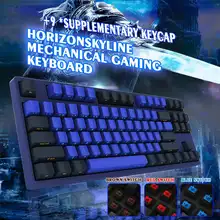 Механическая клавиатура 87 клавиш USB проводной переключатель Cherry Gaming с подсветкой водонепроницаемые Компьютерные клавиатуры для планшетного компьютера