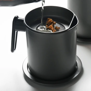 

Cooking Oil Storage Can Oil Dispenser Container Lard Tank Pot Bottles Strainer Filter Kitchen Accessories Tools Gadgets