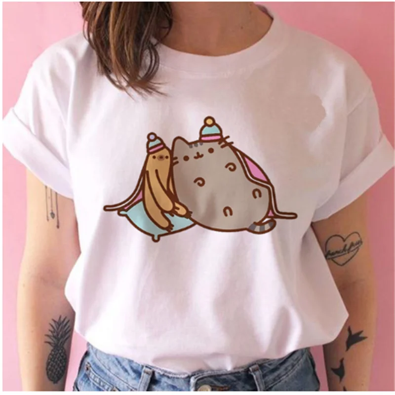Женская футболка AOWOF Kawaii ulzzang Tumblr Grunge с графическим рисунком Harajuku Повседневная