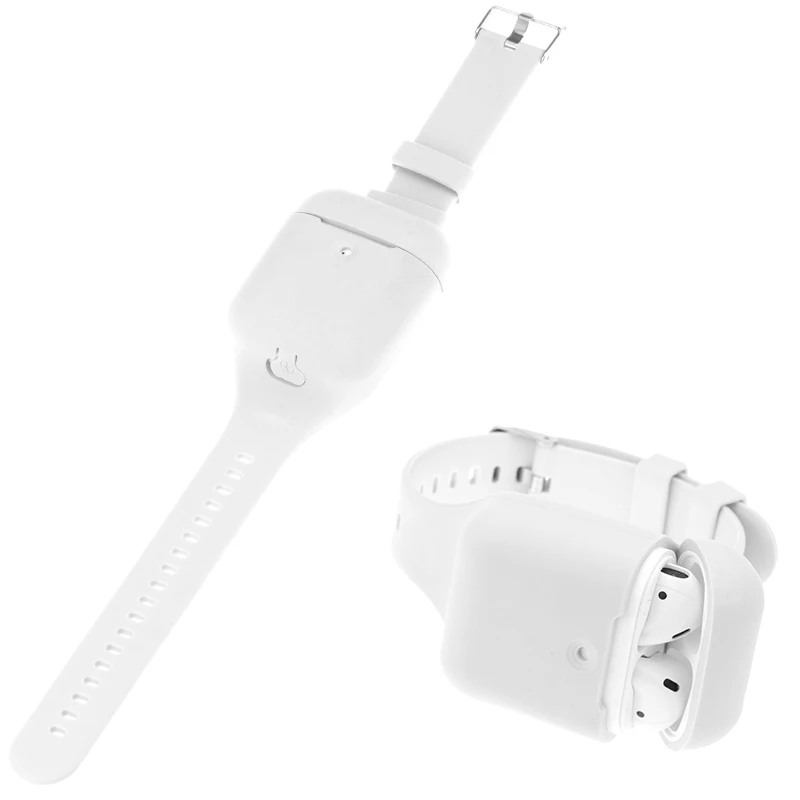 Анти-потерянный мягкий чехол для наушников для Apple Airpods силиконовый чехол защитный чехол 2 в 1 дизайн портативный во время спортивного бега