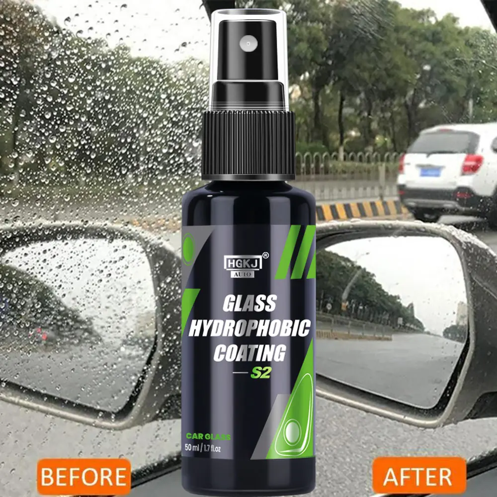 GlassLongLastingCeramicWindshieldNanoHydrophobicProtectionCoatingSafeDrivingClear