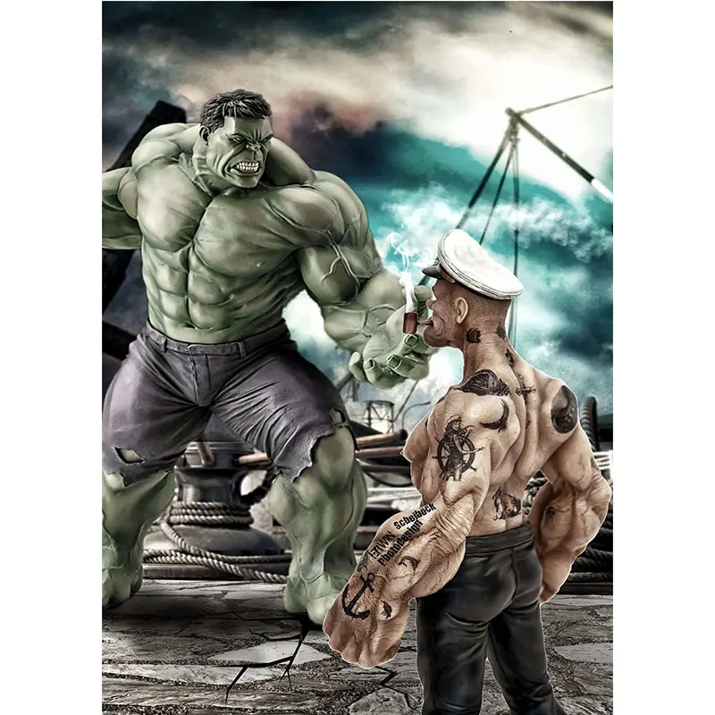 Hulk and Popeye 