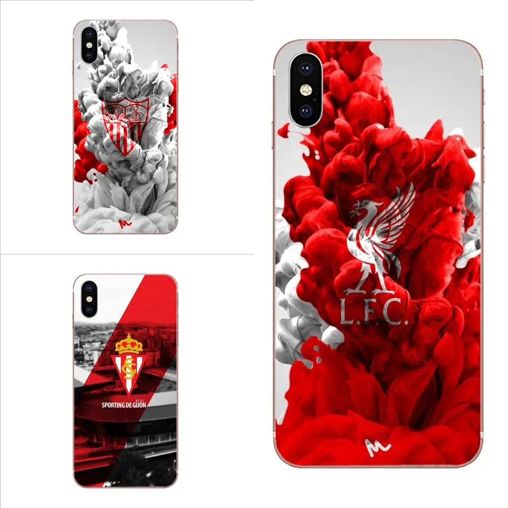 Спортивный Gijon Logo Anciana Fans Club TPU Художественная печать для Sony Xperia Z Z1 Z2 Z3 + Z4 Compact Z5 Plus M2