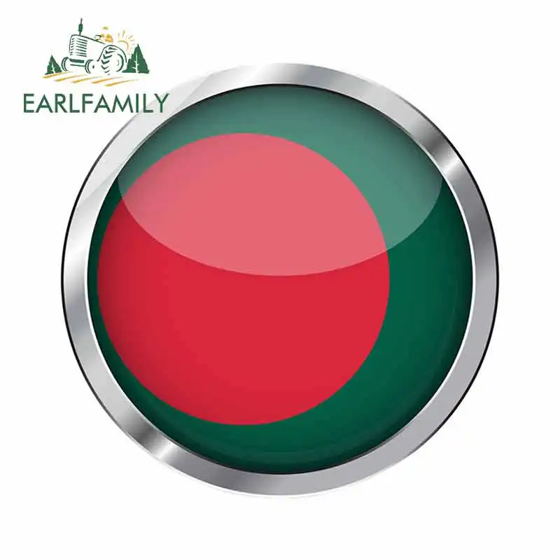 EARLFAMILY 13cm x 12.5cm For Flag Of Bangladesh Truck Decal Anime Graphics Car Stickers Windshield Laptop Door Protector | Автомобили и