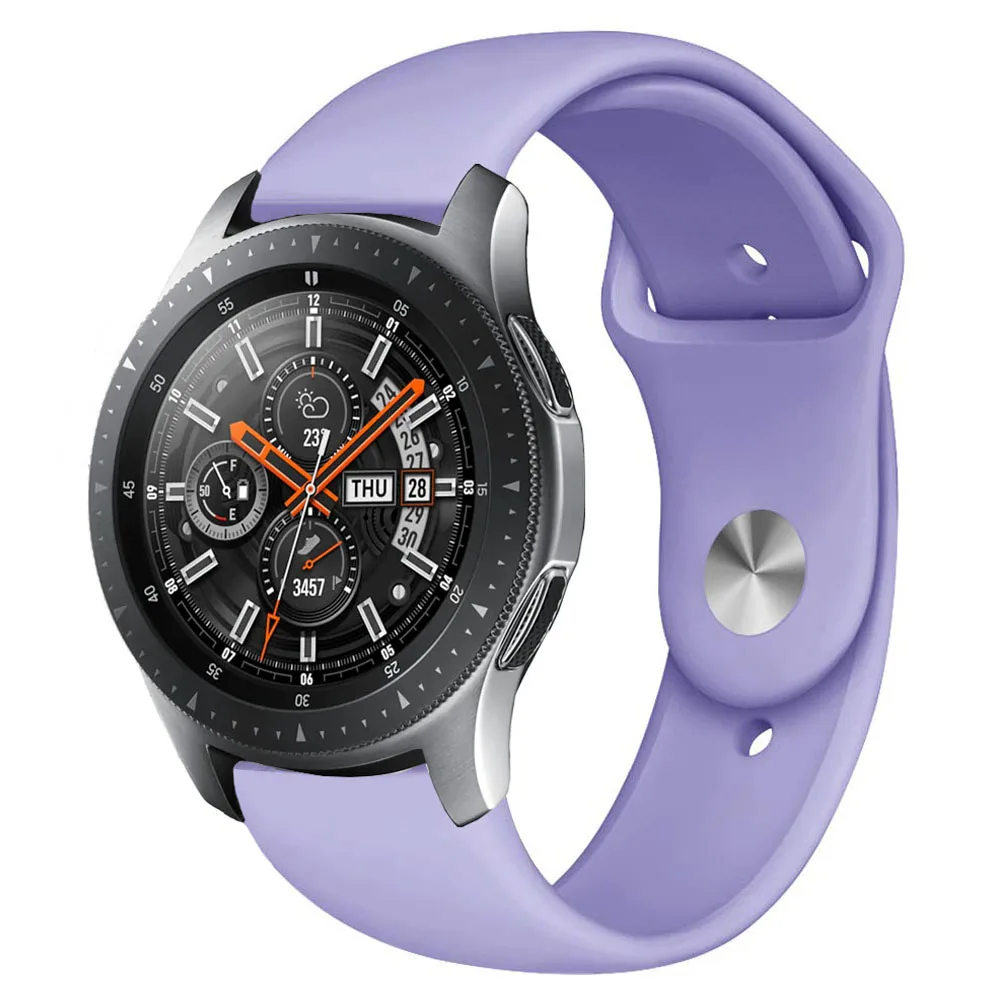 22 мм 20 мм ремешок для Galaxy Watch 42 мм 46 мм samsung gear S3 Frontier Браслет спортивный ремешок силиконовый ремешок для huawei Watch Gt