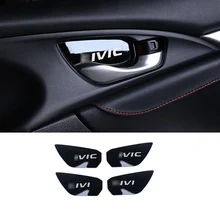 Автомобильный Стайлинг интерьер дверные ручки молдинги гарнир для Honda Civic аксессуары